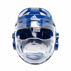 Adidas Careta 18 mm con Máscara Azul Logo Anterior Taekwondo