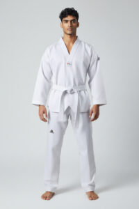 Adidas Dobok Adi-Start Logo A con Cinta Blanca Sin Logo Men Taekwondo